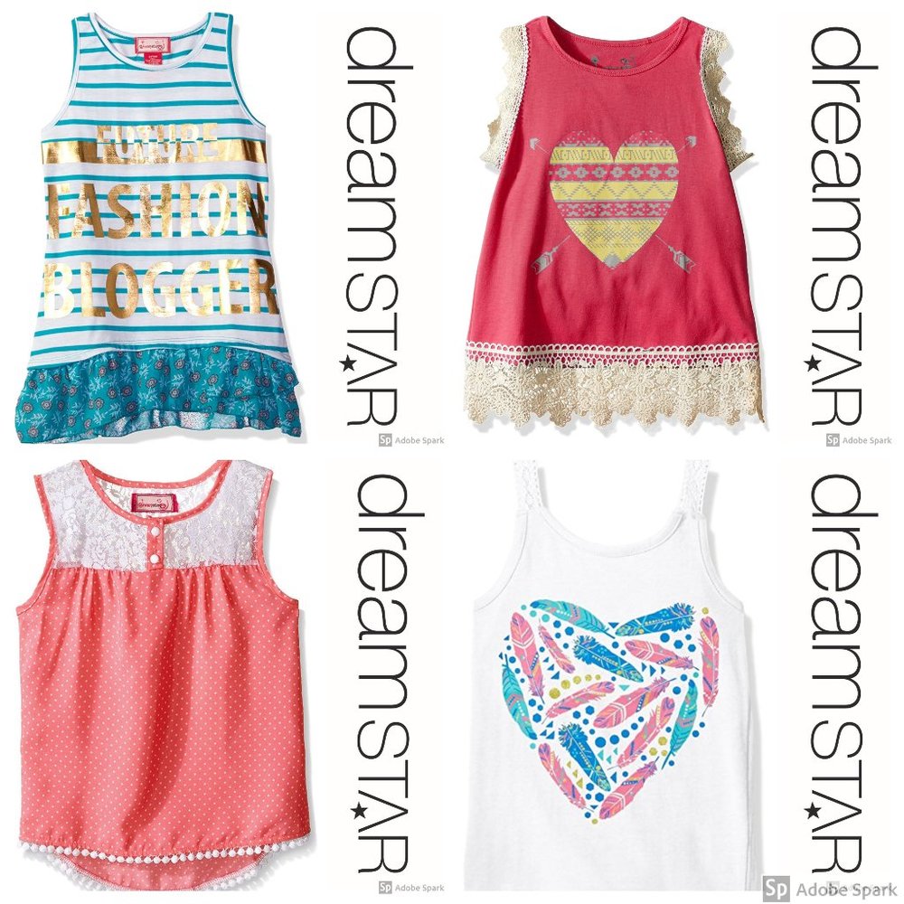 Dreamstar Girls Tank Tops‎ Clothes Lot Size 6X NWT